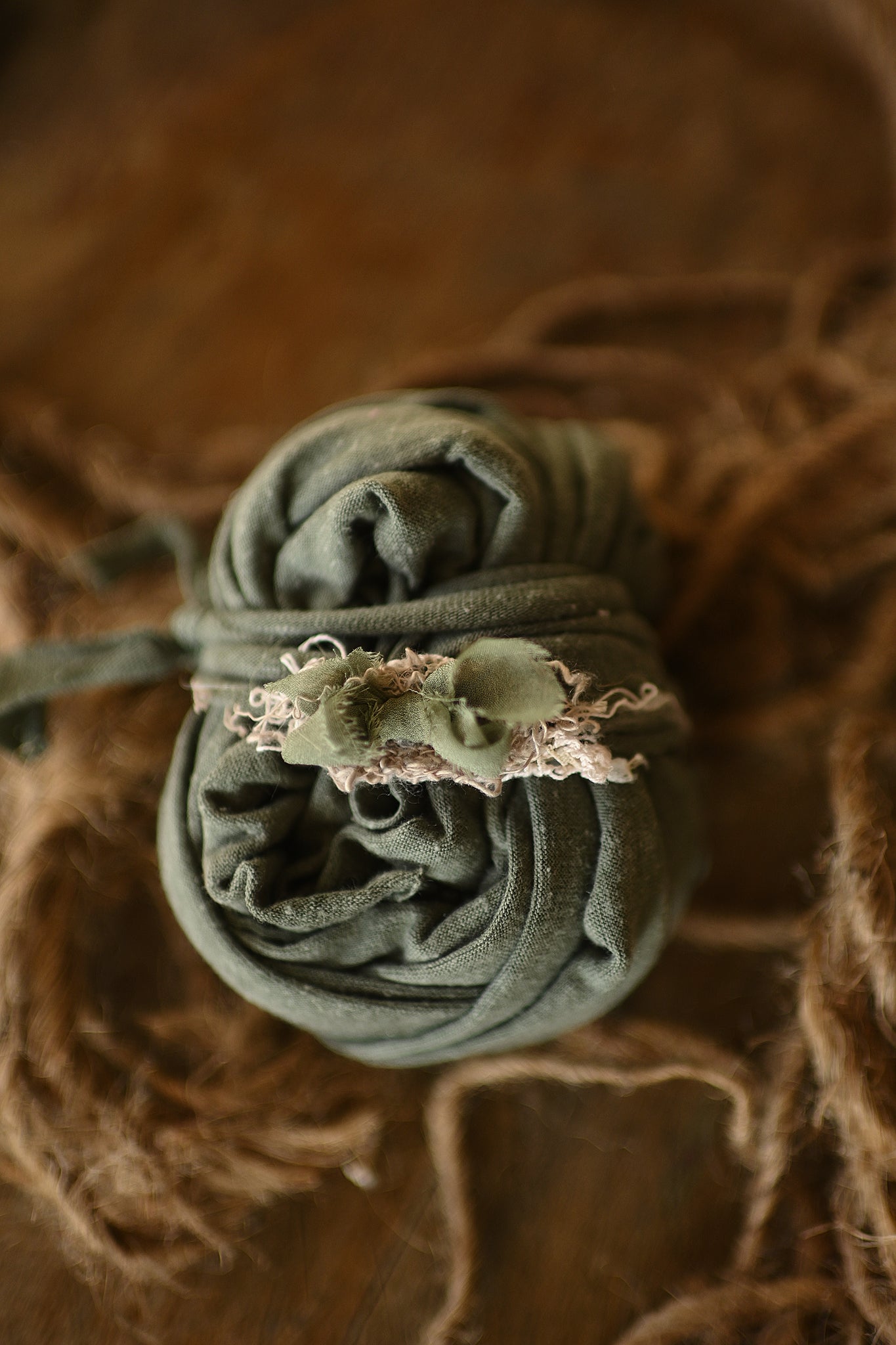 NB - Sage wrap and tieback